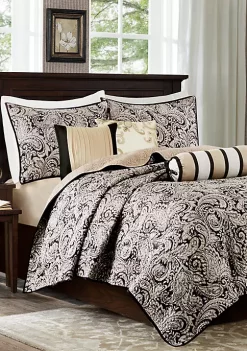 Best deal 👏 Madison Park Aubrey 6 Piece Quilted Coverlet Set 👍 -Madison Park Shop Belk 780