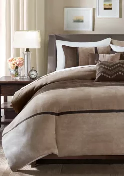 Best deal 🎉 Madison Park Palisades 6 Piece Faux Suede Duvet Set ⭐ -Madison Park Shop Belk 783