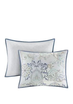 Buy 😀 Madison Park Isla 3 Piece Cotton Printed Reversible Duvet Cover Set 😀 -Madison Park Shop Belk 808