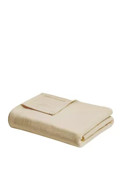 New 🤩 Madison Park Freshspun Basketweave Blanket ✨ -Madison Park Shop Belk 830