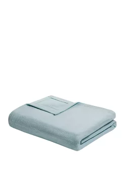 New 🤩 Madison Park Freshspun Basketweave Blanket ✨ -Madison Park Shop Belk 832