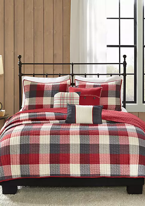 Wholesale โจ Madison Park Ridge 6-Piece Herringbone Red Coverlet Set ๐ 2 Wholesale โจ Madison Park Ridge 6-Piece Herringbone Red Coverlet Set ๐ - Image 2