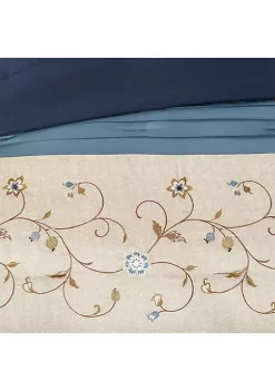 Cheap 💯 Madison Park Serene Embroidered 7-Piece Navy Comforter Set 🎉 -Madison Park Shop Belk 86