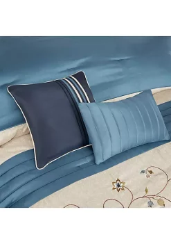 Cheap 💯 Madison Park Serene Embroidered 7-Piece Navy Comforter Set 🎉 -Madison Park Shop Belk 89