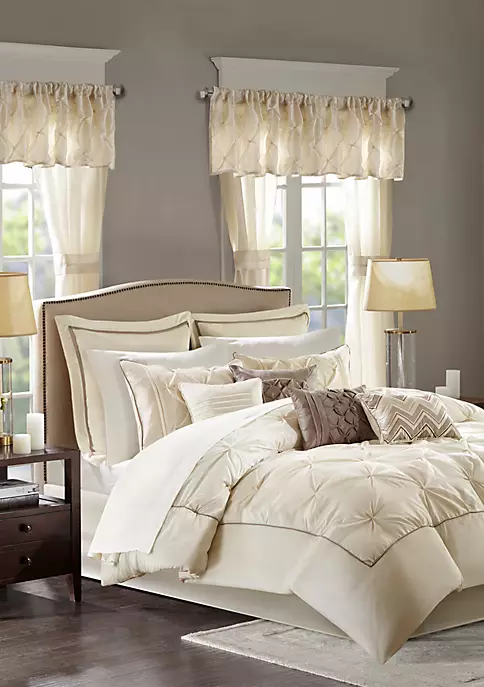 Cheap 🥰 Madison Park Essentials Joella 24-Piece Bed In A Bag Set - Ivory ⭐ 10 Cheap 🥰 Madison Park Essentials Joella 24-Piece Bed In A Bag Set - Ivory ⭐ - Image 10