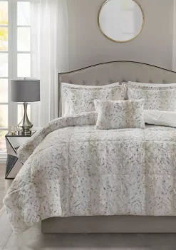 Deals ⭐ Madison Park Zuri Faux Fur Comforter Set 🤩 -Madison Park Shop Belk 912