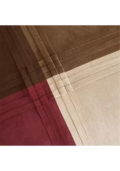 Promo 🎉 Madison Park Jackson Blocks Red 7-Piece Queen Comforter Set 90-in. x 90-in. 😍 -Madison Park Shop Belk 917