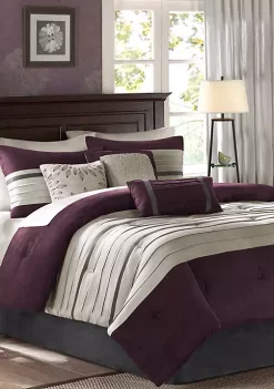 Deals 🧨 Madison Park Palmer 7-Piece Comforter Set 🔔 -Madison Park Shop Belk 926