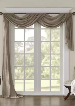 Best Pirce 😍 Madison Park Harper Solid Crushed Scarf Sheer 🎉