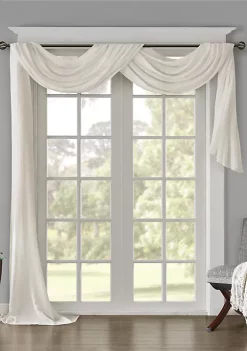 Best Pirce 😍 Madison Park Harper Solid Crushed Scarf Sheer 🎉 -Madison Park Shop Belk 961