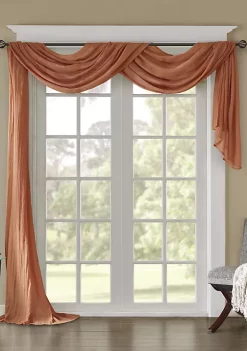 Best Pirce 😍 Madison Park Harper Solid Crushed Scarf Sheer 🎉 -Madison Park Shop Belk 962