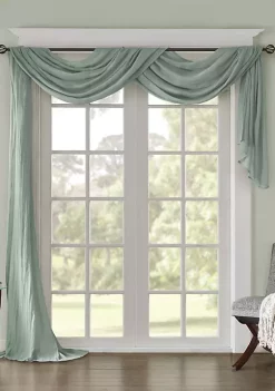 Best Pirce 😍 Madison Park Harper Solid Crushed Scarf Sheer 🎉 -Madison Park Shop Belk 963