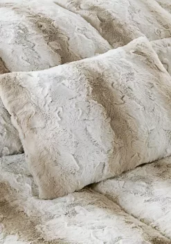 New 💯 Madison Park Zuri 4 Piece Faux Fur Comforter Set 🌟 -Madison Park Shop Belk 977