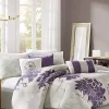 Brand new ⌛ Madison Park Lola Gray/Purple 7-Piece Queen Comforter Set 90-in. x 90-in. 😍